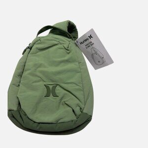 Hurley Horizon Sling Crossbody Bag Palm Green Padded Media Pocket NEW zipper